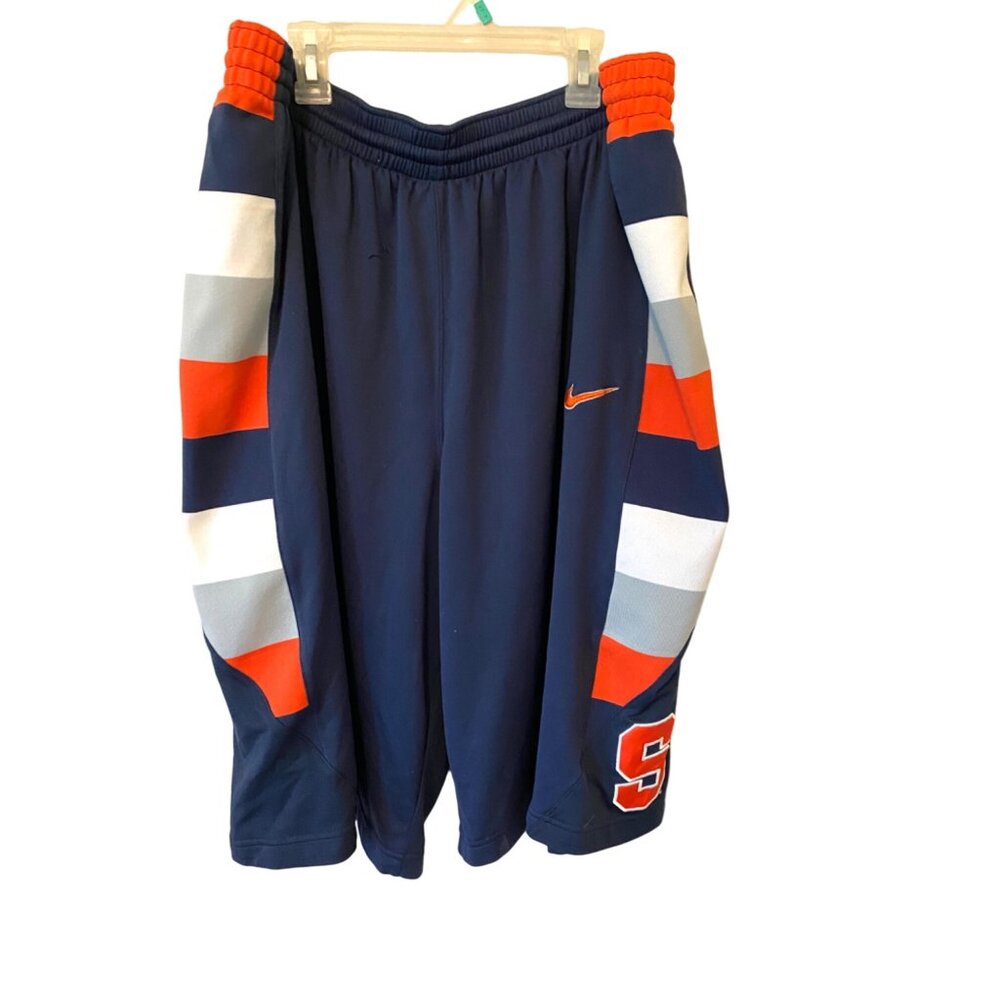 Men’s Nike Syracuse  Blue, Orange, and White Gym Shorts Size 34